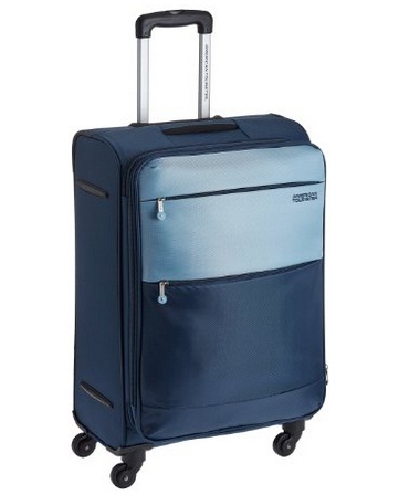India Desire : Buy American Tourister Cheer-Lite Polypropylene 80 cms Navy Blue Softsided Suitcases At Rs. 4262 Only From Amazon Festive Sale